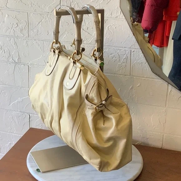 Gucci cream leather handbag - Picture 3 of 16